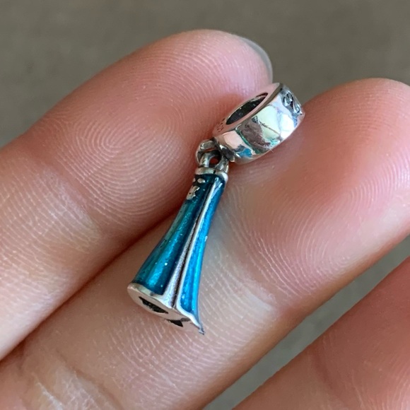 NWOT Disney Princess Elsa’s Dress Dangle Charm Sterling Silver 925 - Picture 6 of 11